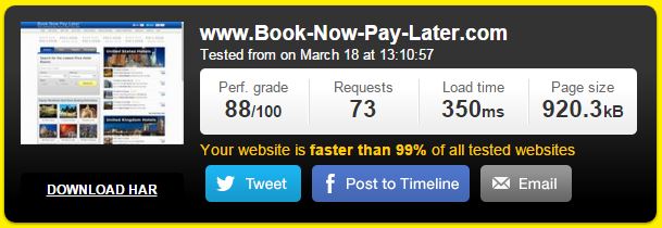 Hotelligent Speed Test Results